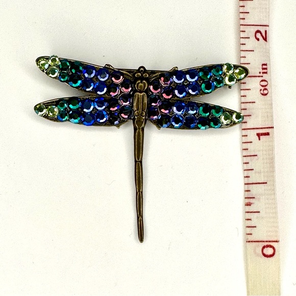 Crystal Dragonfly Brooch. NWOT - Picture 5 of 5